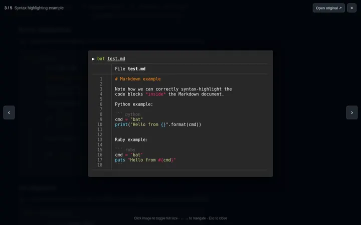 A README image opened in an in-page lightbox